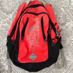 The North Face Coral and Black Backpack